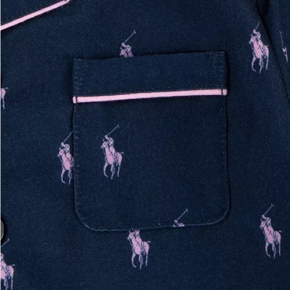 Polo Ralph Lauren Little Girls Woven Long Sleeve Pyjamas 2-Piece Set *NWOT* - Picture 3 of 4